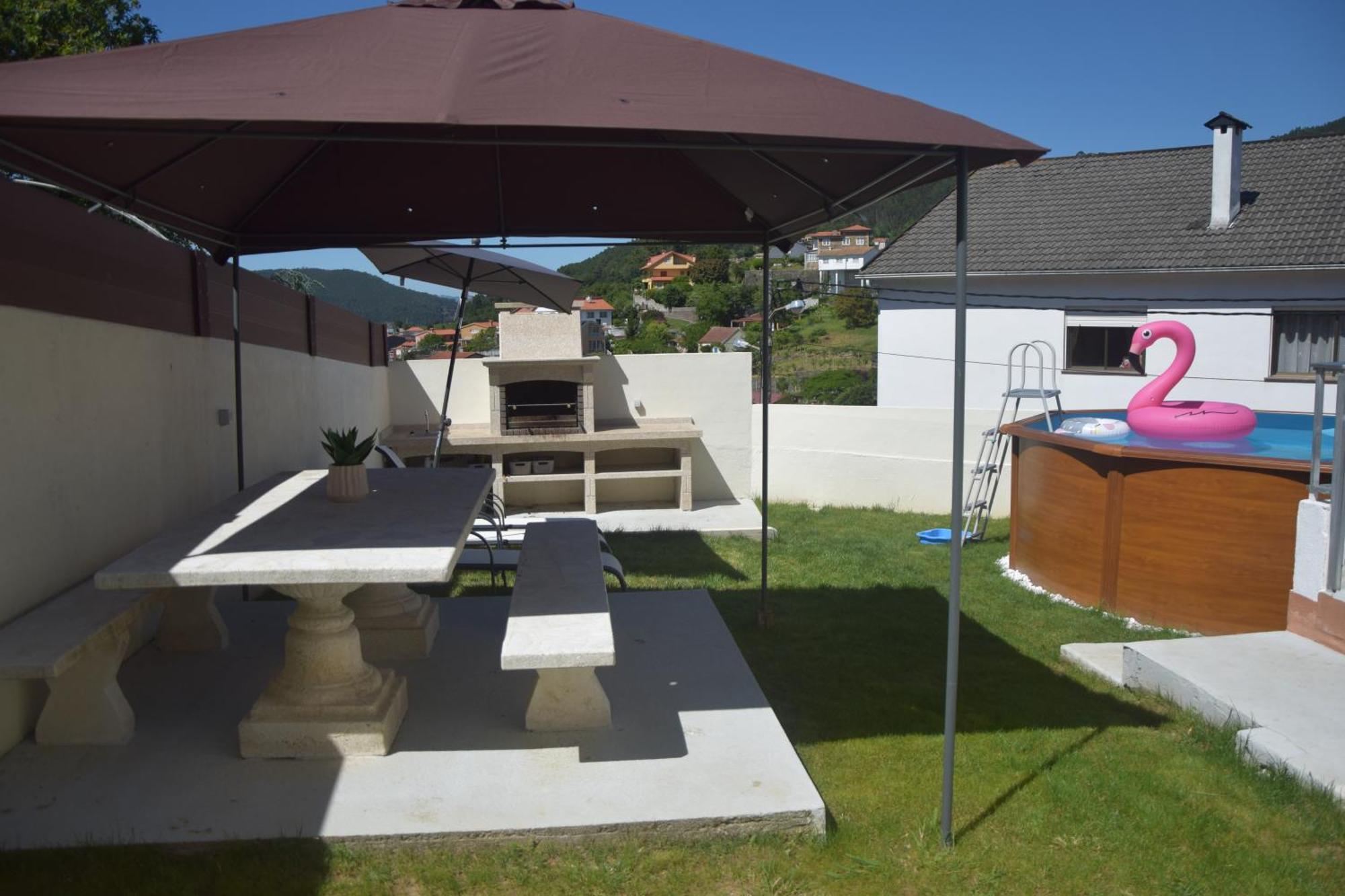 Villa Casa En Chapela, Con Vistas A La Ria De Vigo Exterior foto