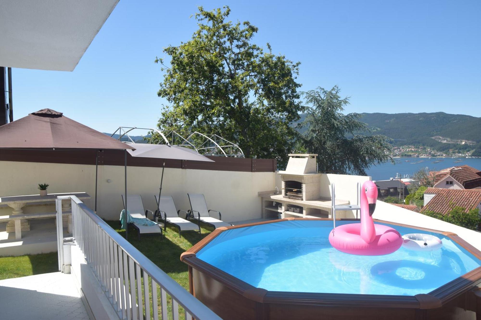 Villa Casa En Chapela, Con Vistas A La Ria De Vigo Exterior foto